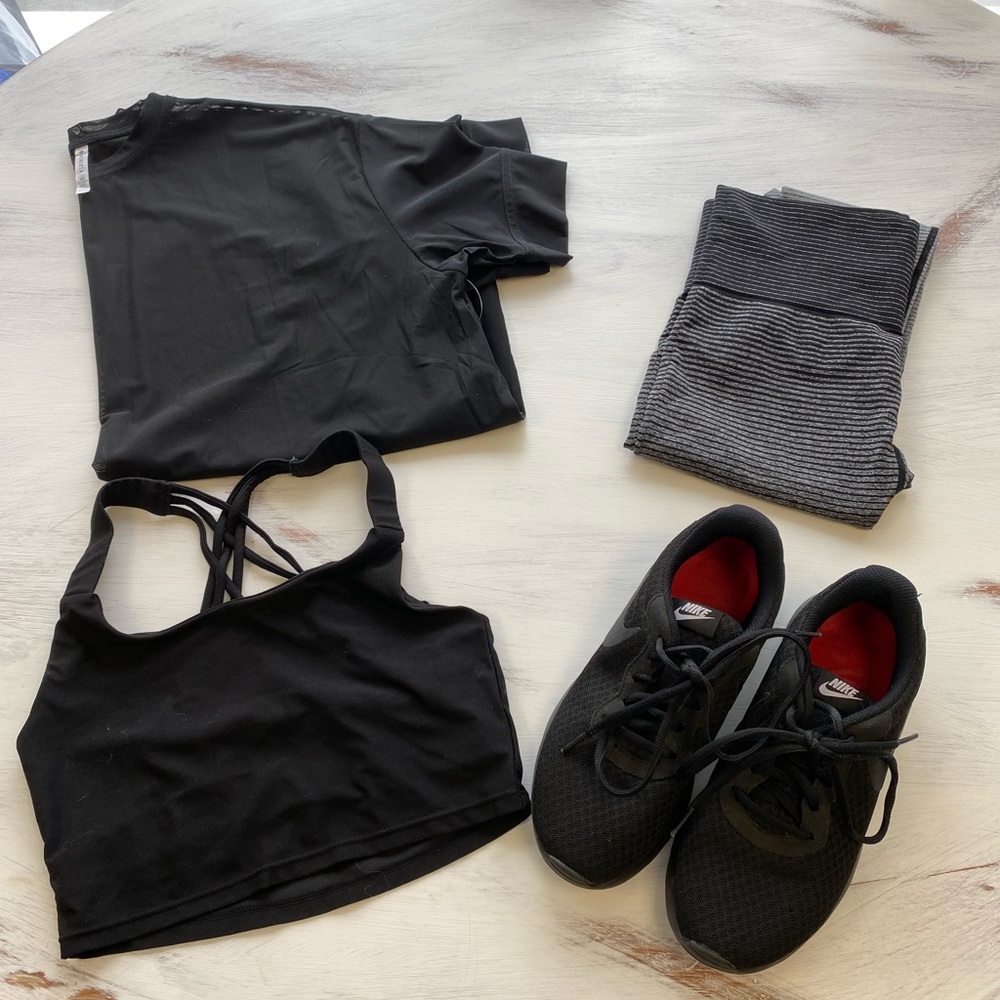 Sheer boxy athleta top